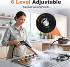 CE-01 Portable Steam Cleaner with Accessory Kit, High Temperature Handheld Steam Cleaning Machine for Home, Kitchen, Bathroom, Tile Grout, Sink, Range Hood, Car Interior and Household Surfaces