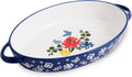 Wisenvoy Baking Dish Casserole Dish Ceramic Au Gratin Baking Dish Lasagna Pan Oval Casserole Dishes for Oven