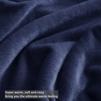 KMUSET Fleece Blanket Throw Size Navy Lightweight Super Soft Cozy Luxury Bed - Image 3