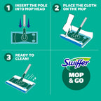 Swiffer Sweeper 2-in-1 Mops for Floor Cleaning, Dry and Wet Multi Surface Floor Cleaner, Sweeping and Mopping Starter Kit, Includes 1 Mop + 19 Refills, 20 Piece Set