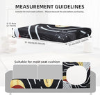 8Pcs Outdoor Cushion Covers, Patio Cushion Covers, Stretch Elastic Slipcovers - Image 2