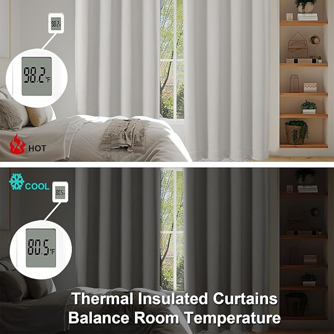 Simplebrand Ava Natural Extra Long 10ft Curtains - Image 5