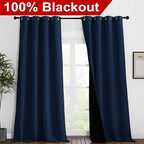 NICETOWN 100% Blackout Blinds, Laundry Room Decor Window Treatment Curtains - Image 2