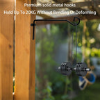 10IN Plant Hangers Outdoor, Metal Wall Mount for Planters & Decor, 2 Pcs