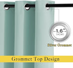 NICETOWN Aqua Blue Room Darkening Curtain Panels - Image 2