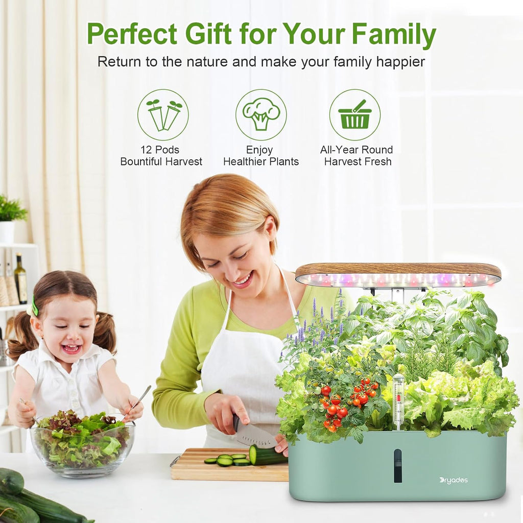 Hydroponics Growing System Indoor Garden: 12 Pods Hydroponic Planter