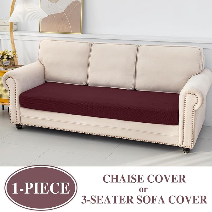 Couch Cushion Chaise Lounge Cover Washable Separate Seat Chaise Couch Cover - Image 3