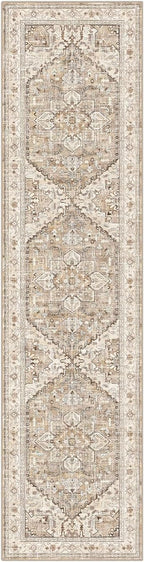 Yamaziot Washable Runner Rug, 2x8 Non-Slip Boho Vintage Hallway Rug Runner - Image 2