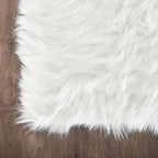 Latepis 2x6 White Runner Faux Fur Sheepskin Rug - Image 5