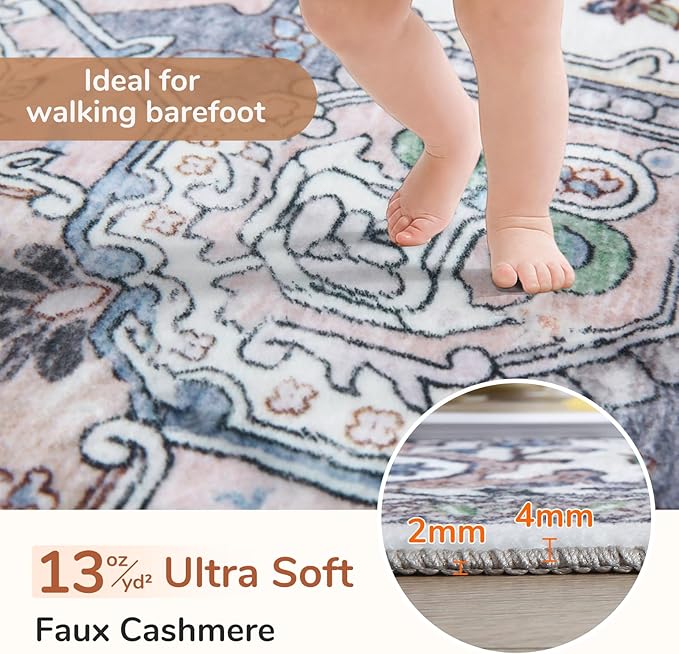 OPPODREAM Soft Round Rug 6ft, Washable Circle Rug 6ft - Image 2