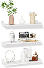 Floating Shelves for Wall, Shelves for Decor Storage,3Pcs 16'',White