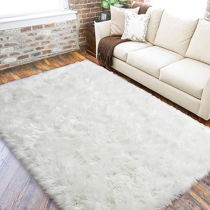LOCHAS Soft Fluffy Faux Fur Rugs by LOCHAS