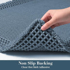 RESARE Waffle Bathroom Runner Rugs, Super Absorbent Bath Mat Non Slip Washable - Image 4