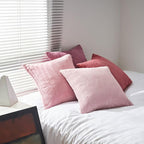 Topfinel Pink Throw Pillow Covers 12x12 Inch Set of 4, Soft Farmhouse Corduroy - Image 5