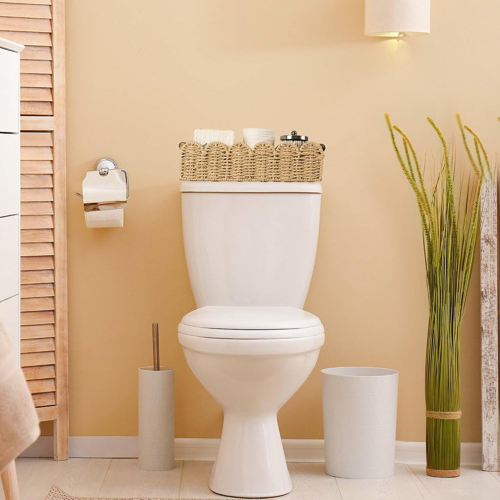 Bathroom Wicker Basket for Toilet Paper Storage Baskets for Organizing