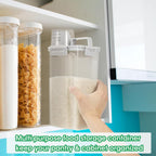 TBMax Rice Storage Container 3 to 5 Lbs - Small Pet Dog Cat Food Container Dispenser with Easy Pouring Spout & Cup, Portable Cereal Container for Small Spaces, Travel, or Daily Use