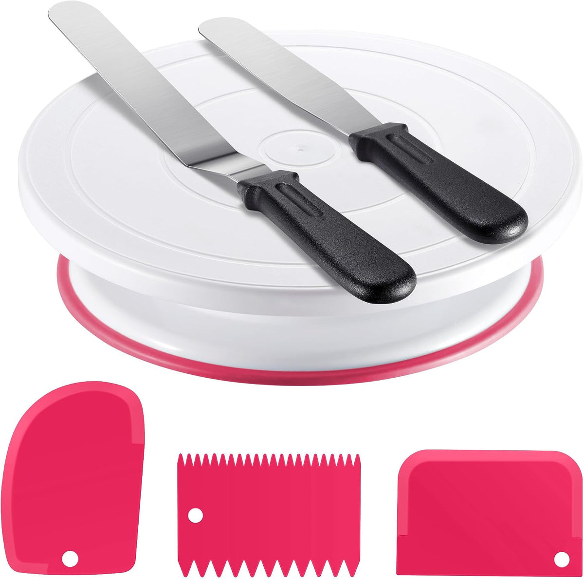 Kootek Cake Decorating Kit with Turntable Baking Supplies for Beginner Pros