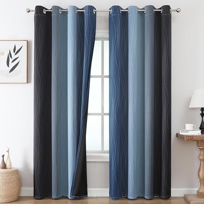 Estelar Textiler Blackout Curtains 102 Inches Long 2 Panels by ESTELARTEXTILER
