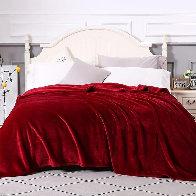 TASTHROW Large Flannel Fleece Throw Blanket, 90×90 Inch - Image 2