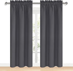 DWCN Blackout Curtains for Bedroom 84 inches Long 2 Panels Set, Solid Thermal - Image 9
