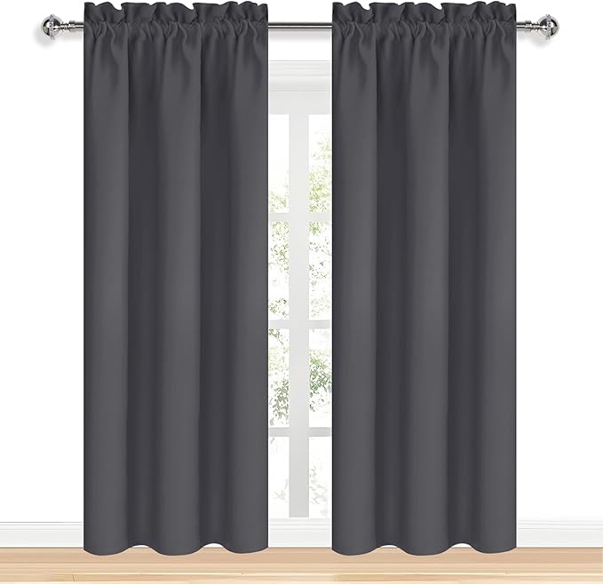 DWCN Blackout Curtains for Bedroom 84 inches Long 2 Panels Set, Solid Thermal - Image 9