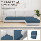 Easy-Going Stretch 3 Pieces Couch Cushion Covers - Image 5