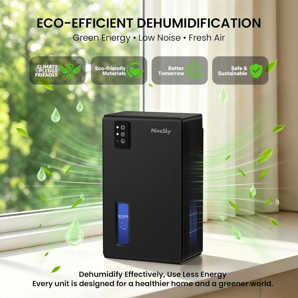 Dehumidifiers for Home, 1000 Sq Ft Dehumidifier with 95oz Tank Auto Shutoff
