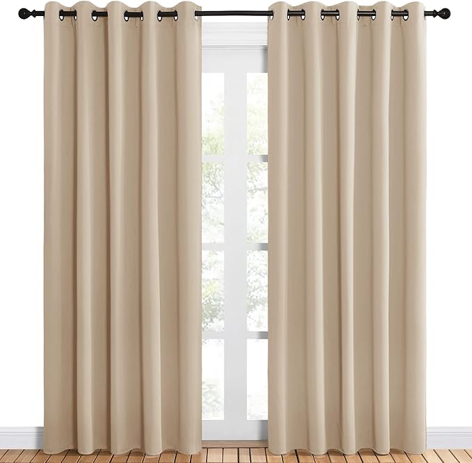 NICETOWN Room Darkening Draperies Window Curtain Panels, Thermal Insulated - Image 2