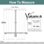 Yakamok Light Blocking Window Blackout Curtains Thermal Insulated Room - Image 6