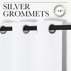 NICETOWN Long White Curtains for Patio - Image 2