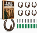 6 Pack Horseshoe Hooks for Wall Heavy Duty Cast Iron Wall Hangers