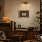 Vintage Butterfly Wall Art Gold Framed Canvas Print 8x10 inch