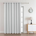 Joydeco White Curtains 90 Inches Long 1 Panel, Thermal Insulated Long Curtains& by JOYDECO