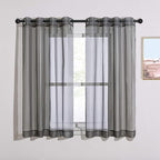 NICETOWN Voile Sheer Window Curtain Panels, Grommet Airy and Breathable Short by NICETOWN