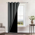 Yakamok 100% Blackout Curtains 84 Inches Long, 2 Thick Layers Heat and Full by Yakamok