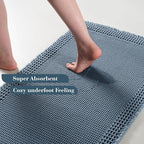 RESARE Waffle Bathroom Runner Rugs, Super Absorbent Bath Mat Non Slip Washable - Image 3
