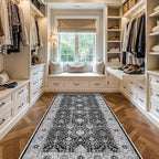 Washable 4x8 Hallway Runner Rug: Vintage 8ft Soft Runners - Image 8
