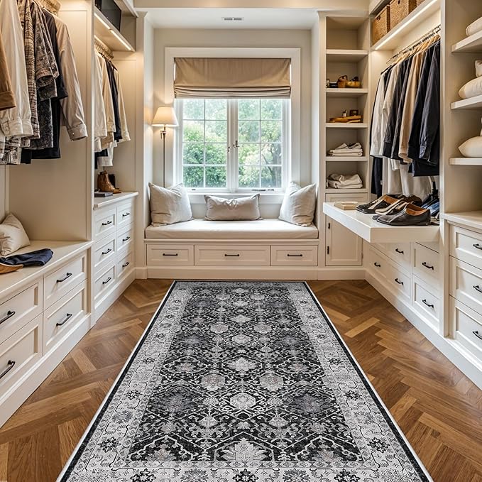 Washable 4x8 Hallway Runner Rug: Vintage 8ft Soft Runners - Image 8