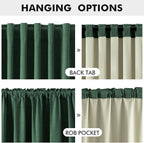 MIULEE 100% Blackout Linen Curtains - Image 5