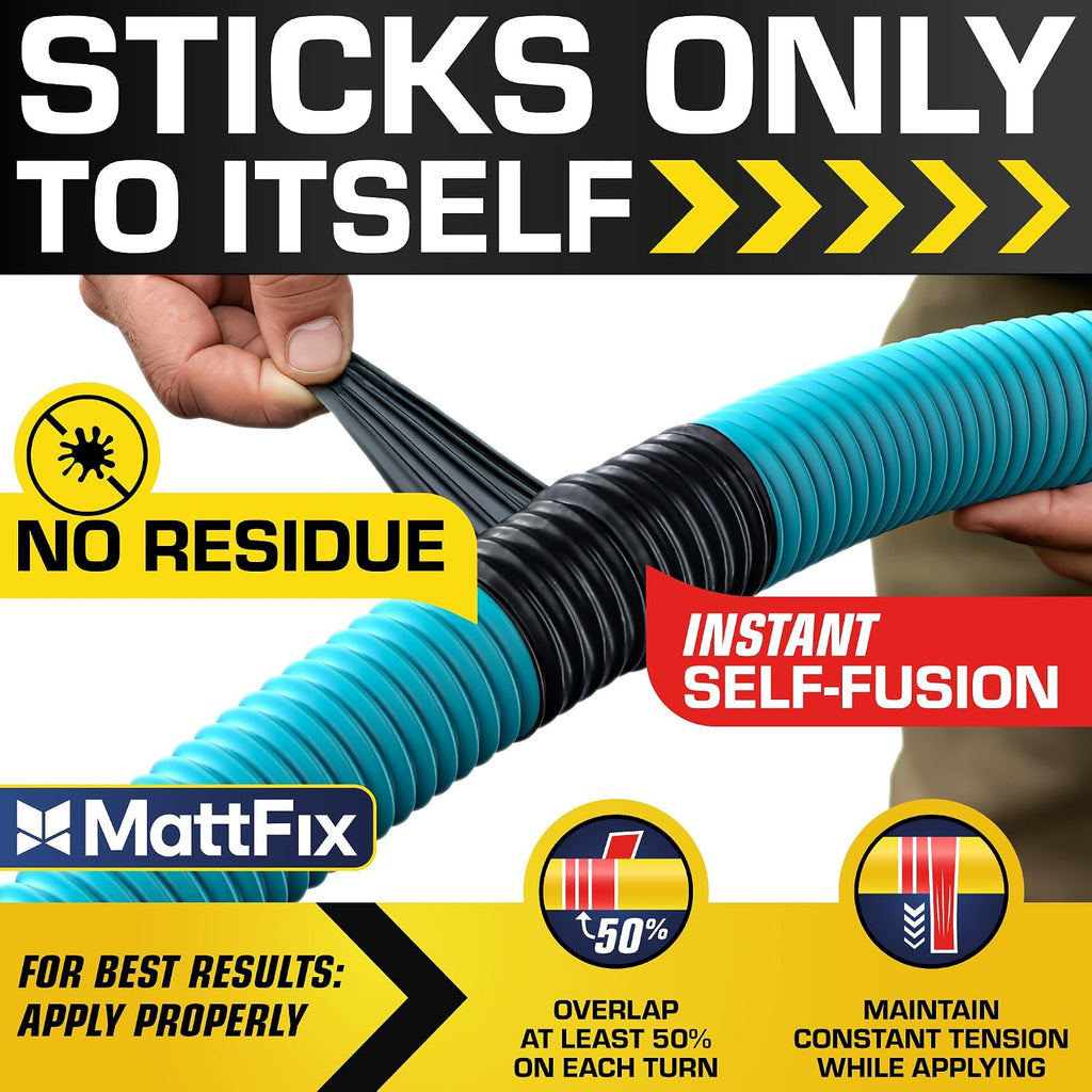 Self Fusing Silicone Tape – 1"x36’ – Waterproof Tape for Emergency Repairs