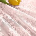 YJ YANJUN Vintage Lace Curtains 36 inch Length 2 Panels - Image 4