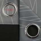 Estelar Textiler Grey and Greyish White Ombre Blackout Curtains 90 Inches Long - Image 7