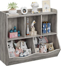 IDEALHOUSE Toy Bookshelf and Bookcase, Multi Shelf with Cubby Organizer Cabinet for Storage Books and Toys, for Bedroom, Playroom, Hallway