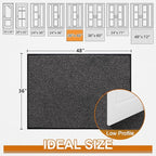 Mibao Front Door Mat, Dirt Trapper Welcome Mat - Image 2
