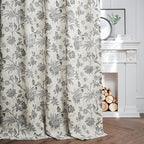 jinchan Linen Floral Curtains for Living Room - Image 3
