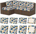 8Pcs Stretch Patio Cushion Covers, Outdoor Couch & Sofa Replacement Slipcovers by VORSHAPE
