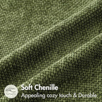 MIULEE Pack of 2 Couch Throw Pillow Covers 20x20 Inch Olive Green Modern Boho - Image 6
