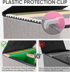 BALEINE File Organizer Box with Lid, Collapsible Hanging File Storage Box