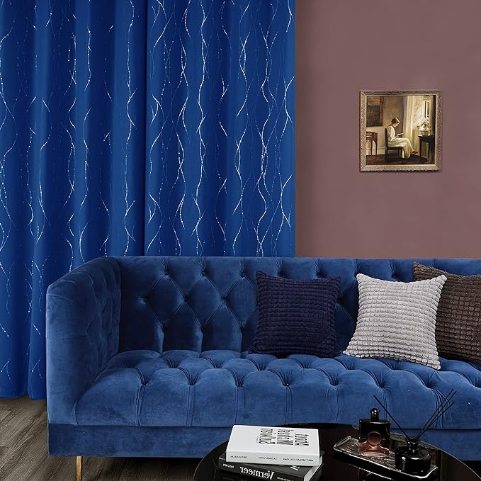 Deconovo Blackout Curtains, 42 x 108 Inch Long Drapes - Image 3