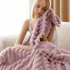 Bedsure GentleSoft Pink Fleece Blanket - Image 4
